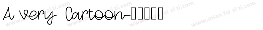 A very Cartoon字体转换